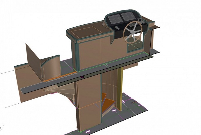 3D model staircase