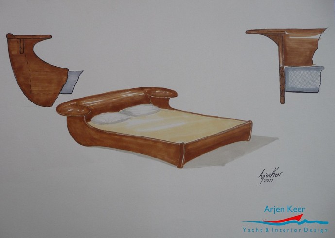 Mahogany bed