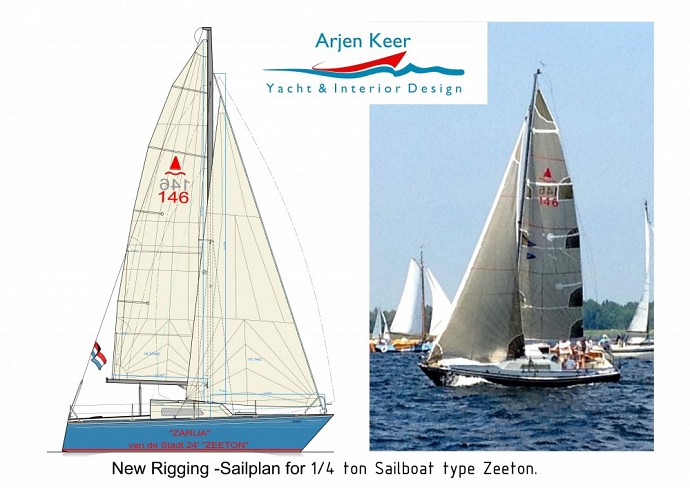 New rigging quarter ton sailboat